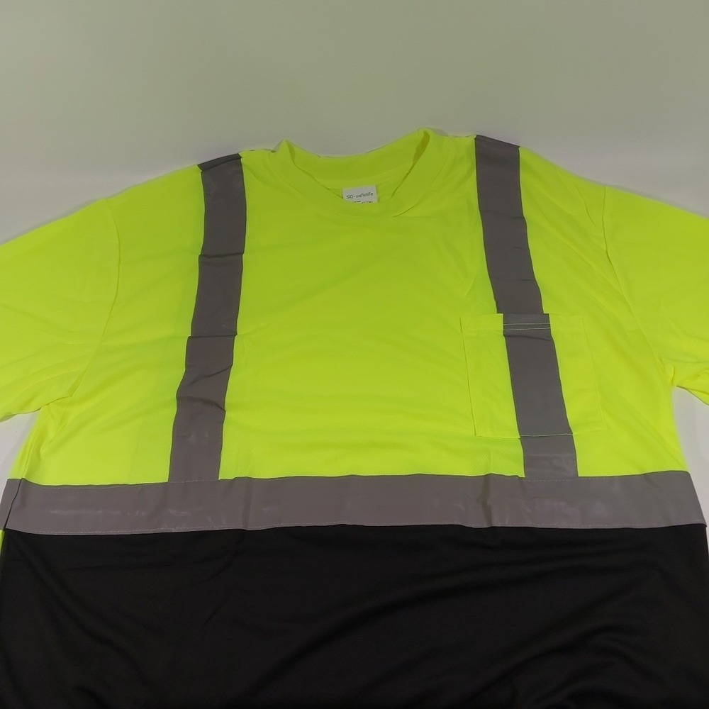 High Visibility Class 2 Reflective Road Work Construction Hi Vis Safety‎ T Shirt